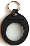 1 - 60 Year Elegant Black Gold AA Medallion & Silicone Keychain Holder