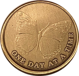 Butterfly One Day At A Time Medallion With Serenity Prayer