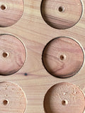 9 Coin Cedar AA Medallion Holder Chip Display Handmade #1