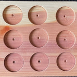 9 Coin Cedar AA Medallion Holder Chip Display Handmade #2