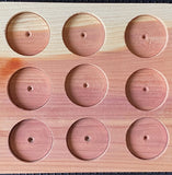 9 Coin Cedar AA Medallion Holder Chip Display Handmade #2