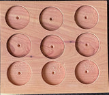 9 Coin Cedar AA Medallion Holder Chip Display Handmade #1