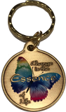 Change Is The Essence of Life Color Butterfly Bronze Serenity Prayer Keychain - RecoveryChip