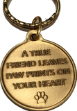 Dog Mom - A True Friend Dog Pet Keychain RecoveryChip Design - RecoveryChip
