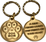 Dog Mom - A True Friend Dog Pet Keychain RecoveryChip Design - RecoveryChip