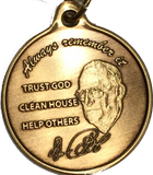 Dr Bob Rx Prescription Bronze AA Founders Keychain Always Remember It - RecoveryChip