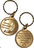 Dr Bob Rx Prescription Bronze AA Founders Keychain Always Remember It - RecoveryChip
