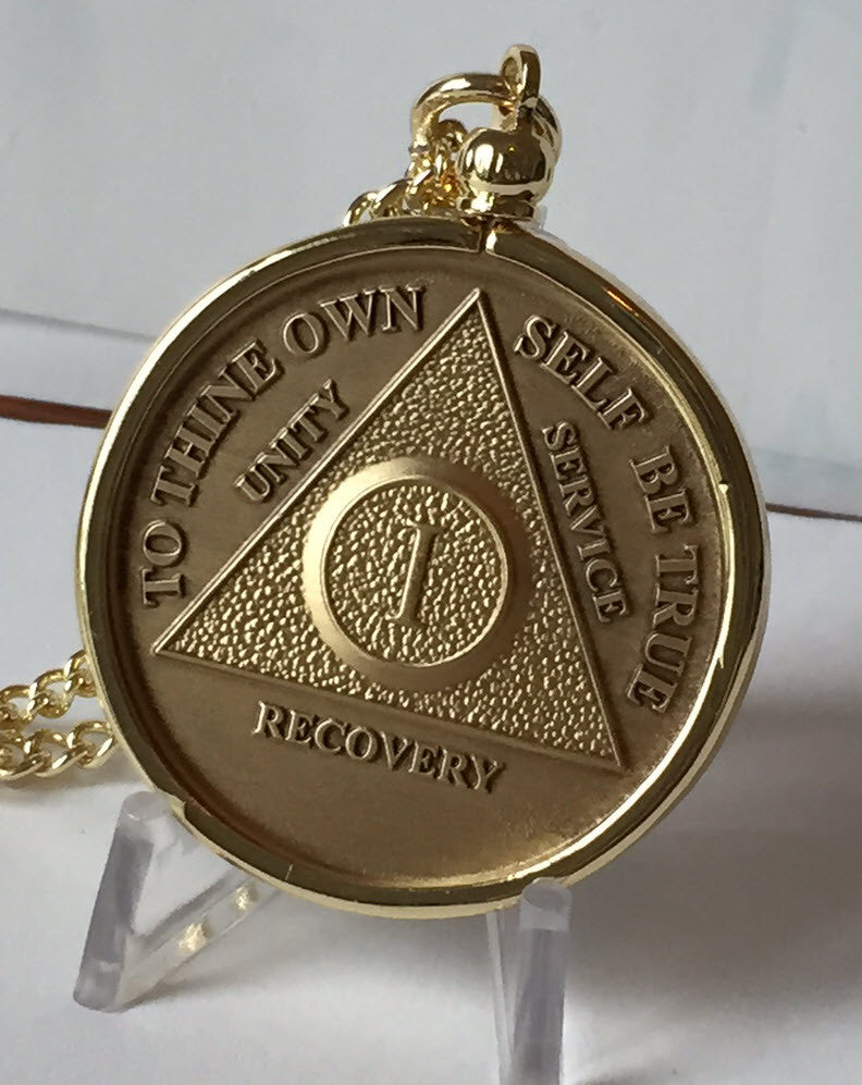 Bezel Necklace, AA Medallion Holder