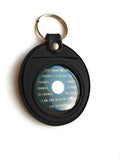 Universal Fit Black Silicone AA NA Sobriety Medallion Holder Keychain - RecoveryChip
