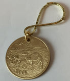 Camel Desert Scene AA Medallion Key Chain Sobriety Chip Key Tag Bronze - RecoveryChip