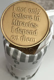 Bulk Lot of 25 - Expect Miracles Bronze Medallion - RecoveryChip