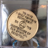 Step 10 Color Personal Inventory Daily Reprieve AA Sobriety Medallion Chip - RecoveryChip