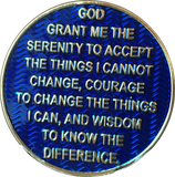 Butterfly If Nothing Changed There'd Be No Butterflies Reflex Blue Gold Plated Medallion - RecoveryChip