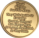 Bulk Lot of 25 Coins In Loving Memory Cross With Rose Medallion Coin