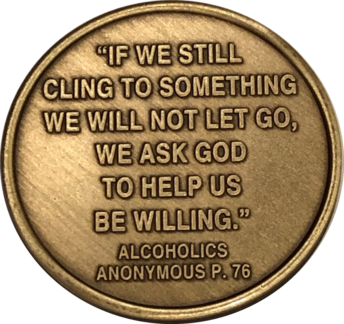 Let Go Let God Color Butterfly Step 6 Willingness AA Medallion Chip ...