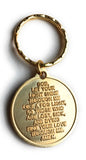 Fog Light Prayer Light House Keychain Clean Glossy Bronze - RecoveryChip