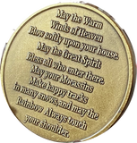 Native American in Recovery Color Dreamcatcher Medallion Blessing Prayer Sobriety Chip