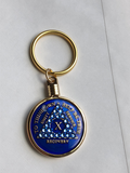 Keychain AA Medallion Holder For Recovery Mint Tri-Plate Chips Gold Plated - RecoveryChip