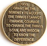 Infinity Eternity AA Medallion Chocolate Bronze Color Sobriety Chip - RecoveryChip