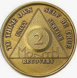 AA Month Medallion Bronze Sobriety Chip Coin 1 2 3 4 5 6 7 8 9 10 11 18