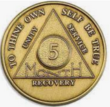 AA Month Medallion Bronze Sobriety Chip Coin 1 2 3 4 5 6 7 8 9 10 11 18