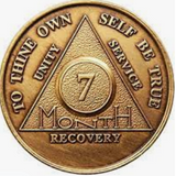 AA Month Medallion Bronze Sobriety Chip Coin 1 2 3 4 5 6 7 8 9 10 11 18