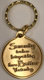 Serenity Is When I Stop Wishing For A Better Yesterday Medallion Keychain - RecoveryChip
