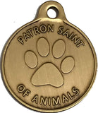 1" Saint Francis of Assisi Protect My Pet Dog Tag Collar Charm - Proceeds Go To Swamp Land Husky Rescue
