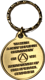 Step 10 Personal Inventory Road AA Daily Reprieve Keychain - RecoveryChip