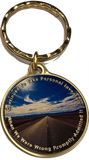 Step 10 Color Personal Inventory Road AA Daily Reprieve Keychain - RecoveryChip
