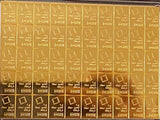 1 Gram Valcambi Gold Bar Taken From Combibar