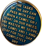 Camel Triangle AA Medallion Midnight Blue Tri-Plate Sobriety Chip