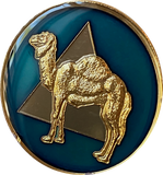 Camel Triangle AA Medallion Midnight Blue Tri-Plate Sobriety Chip