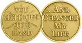 You Held Out Your Hand And Changed My Life - Bronze AA Medallion - RecoveryChip