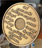 10 Year AA Medallion Bronze Sobriety Chip