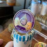 3 Year AA Founders Medallion Purple Nickel Sobriety Chip