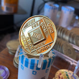 38 Year NA Gold Plated Sobriety Chip Narcotics Anonymous