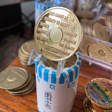 17 Year AA Medallion 22k Gold Plated Sobriety Chip