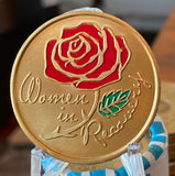 Women In Recovery Rose Serenity Prayer Medallion Chip Coin AA NA Color