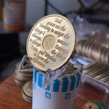 30 Year AA Medallion 24k Gold Plated Sobriety Chip