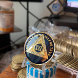 21 Year AA Medallion Midnight Blue