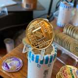 38 Year NA Gold Plated Sobriety Chip Narcotics Anonymous
