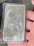 Milk Spotted 10 oz British Royal Mint .999 Fine Silver Britannia Bar (New)