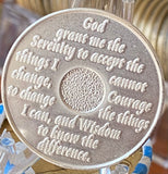 30 Year AA Medallion .999 Fine Silver Sobriety Chip