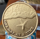 Starfish Beach One Day At A Time Medallion With Serenity Prayer