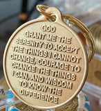 Serenity Lake Keychain With Serenity Prayer