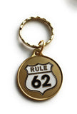 Rule 62 - Don't Take Yourself Too Damn Serious AA Medallion Color Keychain - RecoveryChip