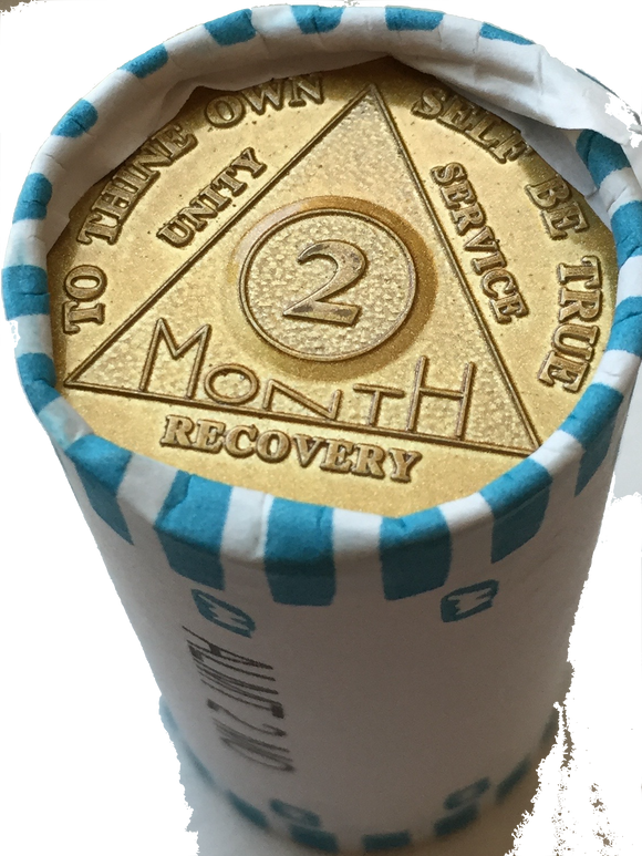 2 Month AA Medallions 60 Day Sobriety Chips