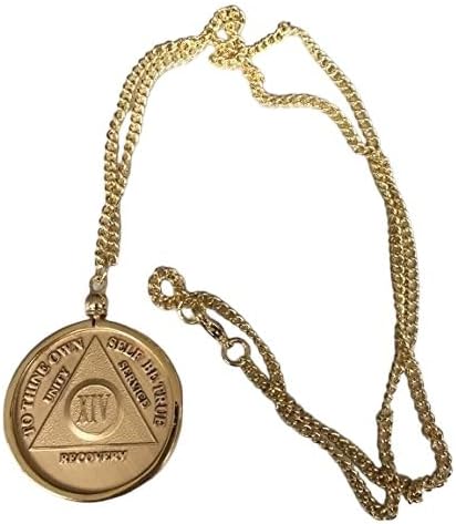 Sobriety Medallion Necklace Holders AA NA Recovery Chips