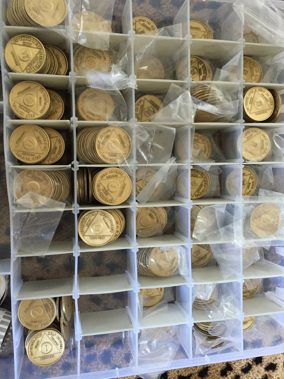 Bulk Wholesale Lot of AA Medallions & Chips